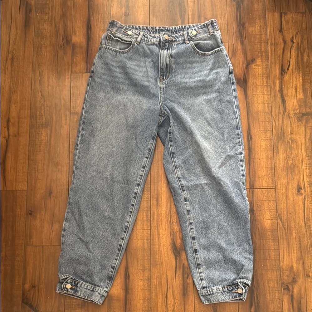 SHEIN Classic Blue Denim Pants